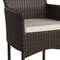 Flash Furniture Espresso Wicker Patio Chairs & Cream Cushions, PK 2 2-TW-3WBE074-BR-GG - alternate 8